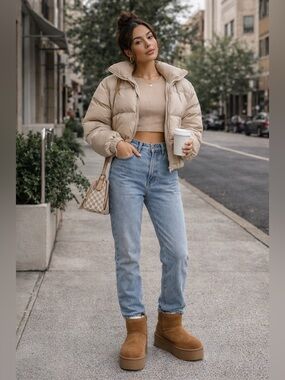 NEW IN BOX! UGG Classic Mini Platform Boots Chestnut Suede Size 7